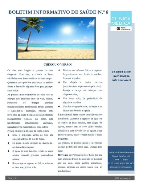 Boletim Informativo de Saúde nº 8