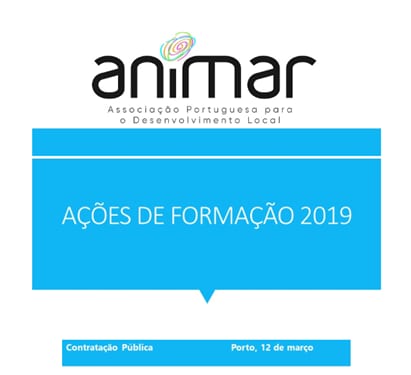 ações de formação 2019 -  Rede ANIMAR