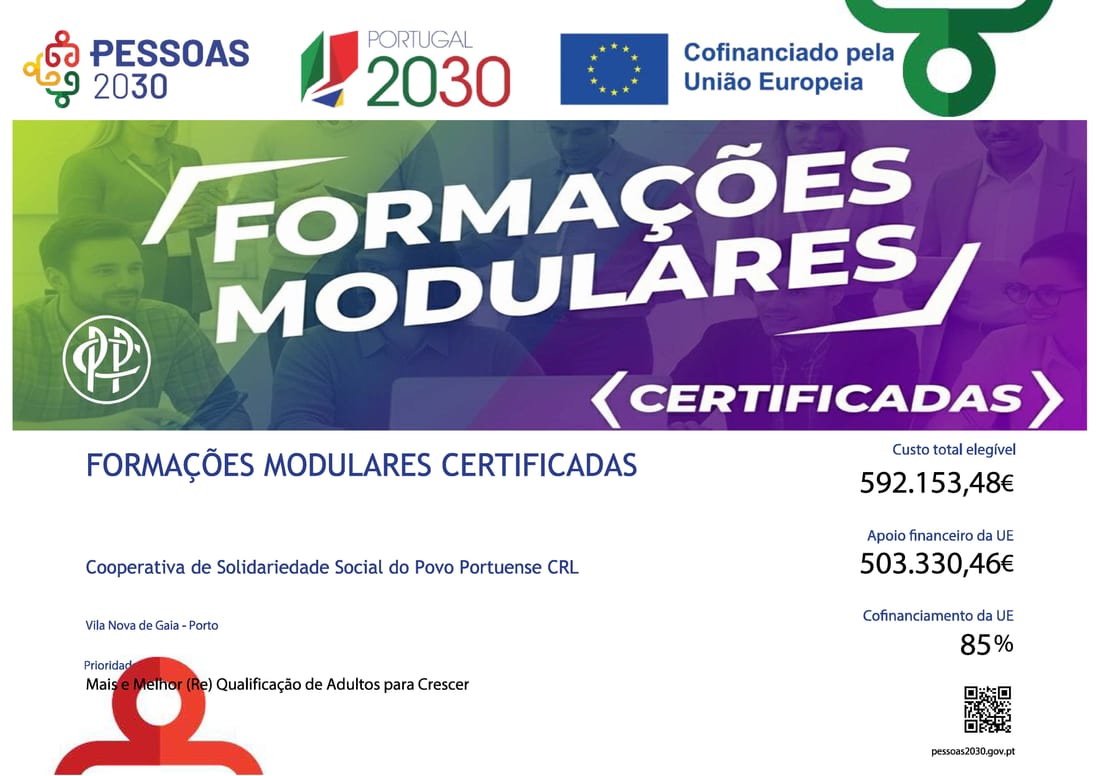 FORMAÇÕES MODULARES CERTIFICADAS